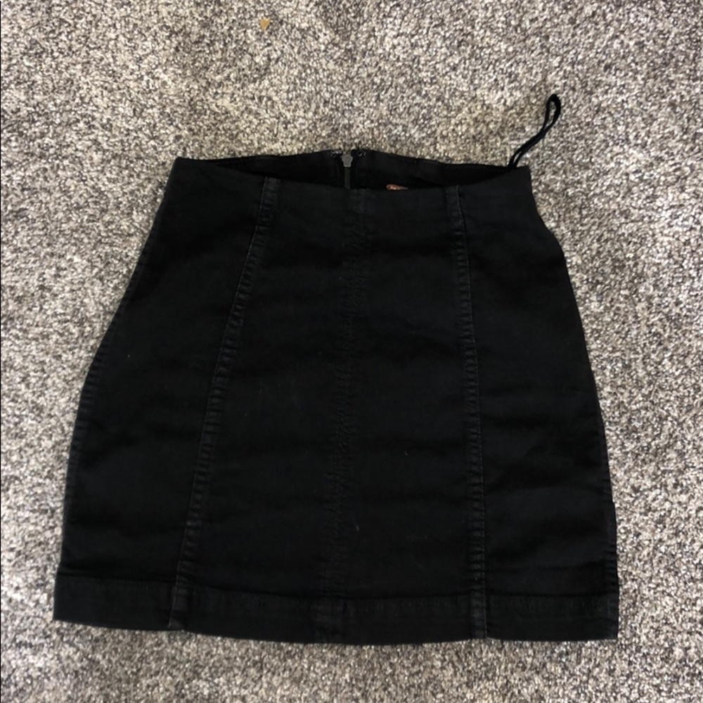 Free People Tight Black Skirt